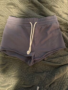 Aritzia Lilac Drawstring High-Waist Lounge Shorts